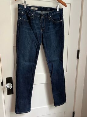 Ag Adriano Goldschmied The Stilt Cigarette Leg Dark Indigo Skinny Jeans 29R